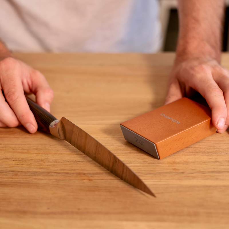 ATTACH KNIFE TO MAGNETIC HOLDER