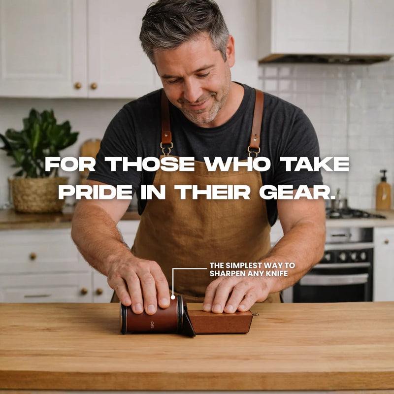 ATTACH KNIFE TO MAGNETIC HOLDER