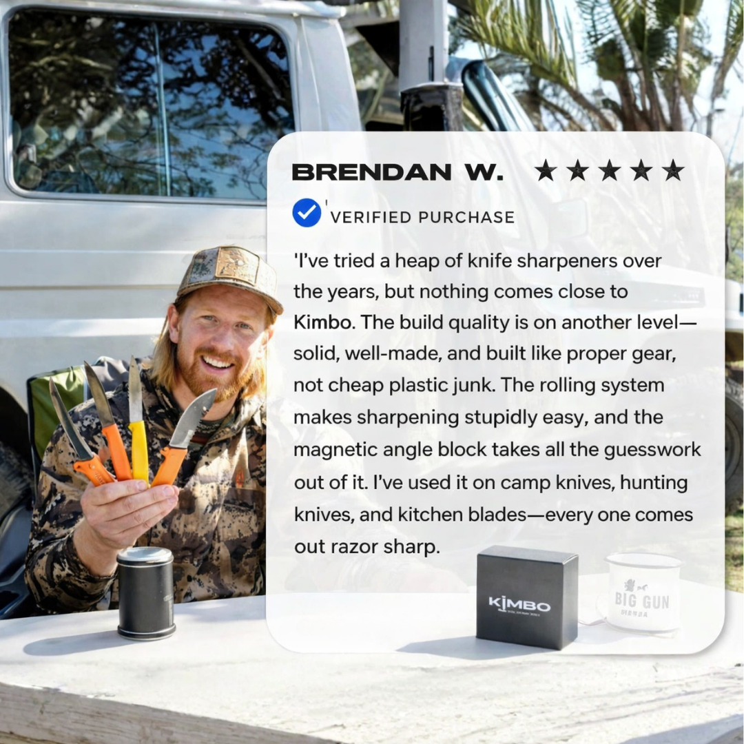 Kimbo Black Rolling Sharpener